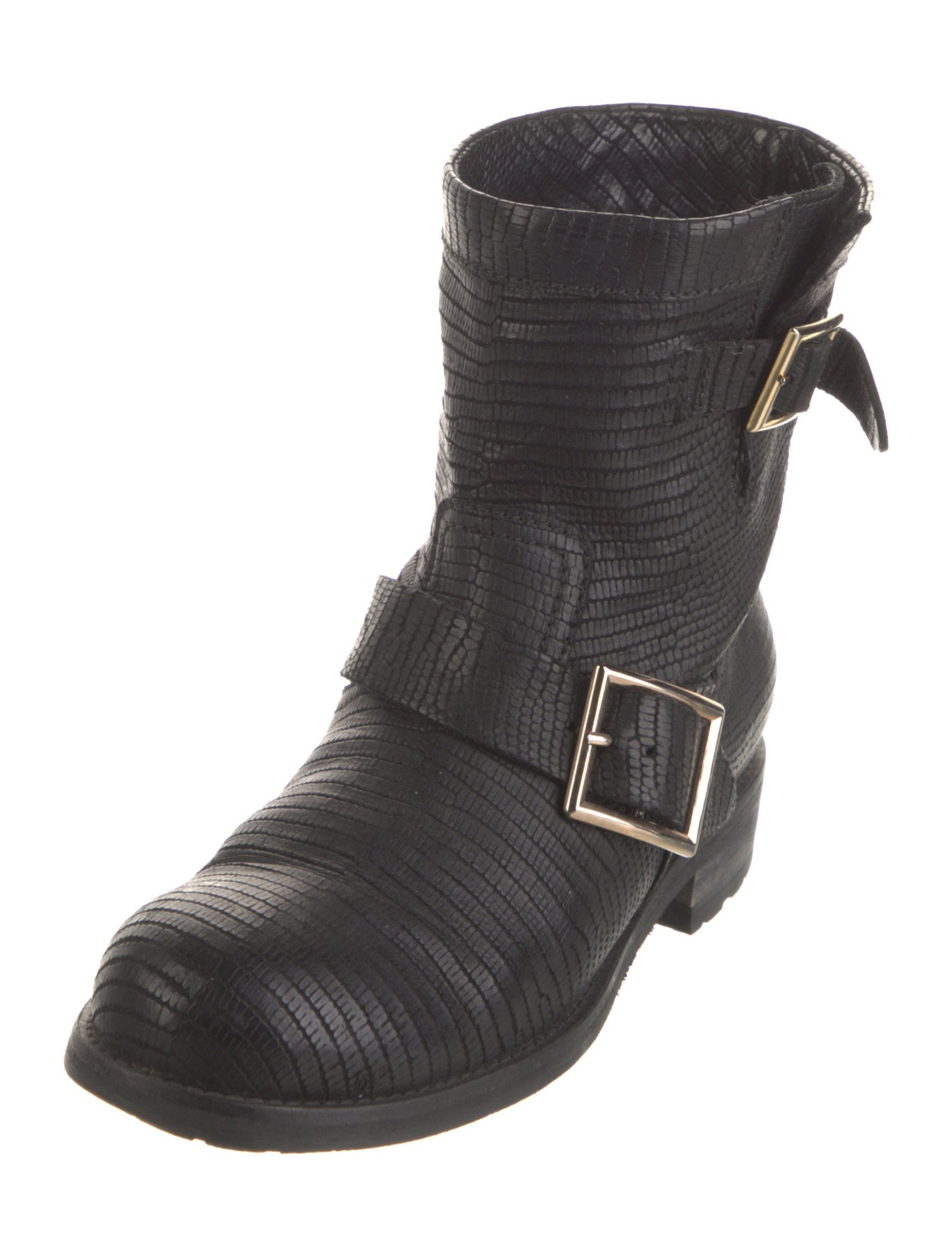 Jimmy Choo Leather Moto Boots