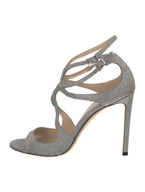Jimmy Choo Glitter Glitter Accents Sandals