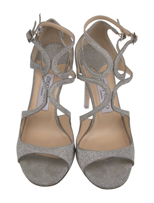 Jimmy Choo Glitter Glitter Accents Sandals