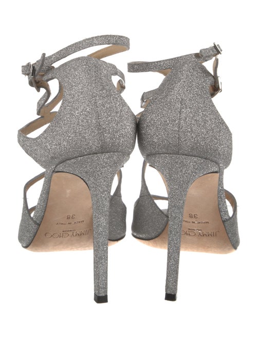 Jimmy Choo Glitter Glitter Accents Sandals