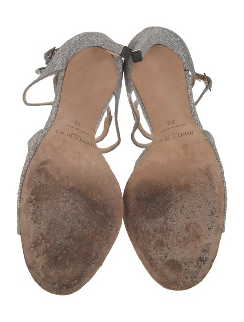 Jimmy Choo Glitter Glitter Accents Sandals