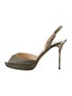 Jimmy Choo Glitter Glitter Accents Slingback Sandals