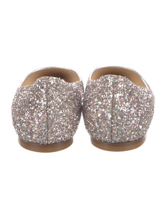 Jimmy Choo Glitter Glitter Accents Ballet Flats
