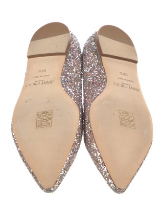 Jimmy Choo Glitter Glitter Accents Ballet Flats