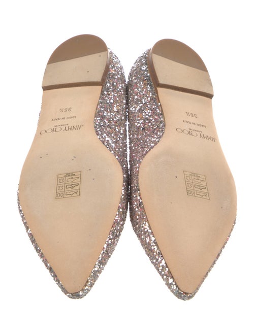 Jimmy Choo Glitter Glitter Accents Ballet Flats