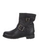 Jimmy Choo Leather Moto Boots