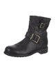 Jimmy Choo Leather Moto Boots