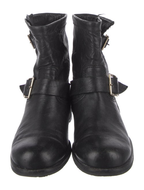 Jimmy Choo Leather Moto Boots