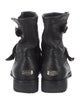 Jimmy Choo Leather Moto Boots