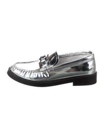 Jimmy Choo Leather Tassel Accents Loafers