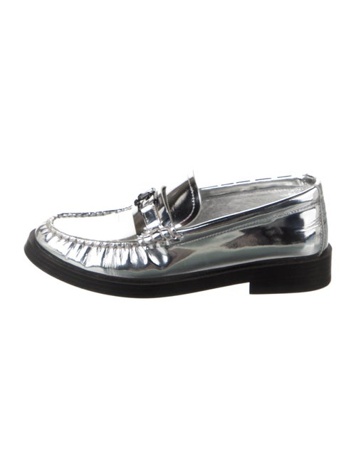 Jimmy Choo Leather Tassel Accents Loafers