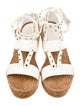 Jimmy Choo Leather Studded Accents Espadrilles