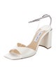 Jimmy Choo Satin Crystal Embellishments Sandals