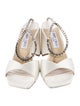 Jimmy Choo Satin Crystal Embellishments Sandals