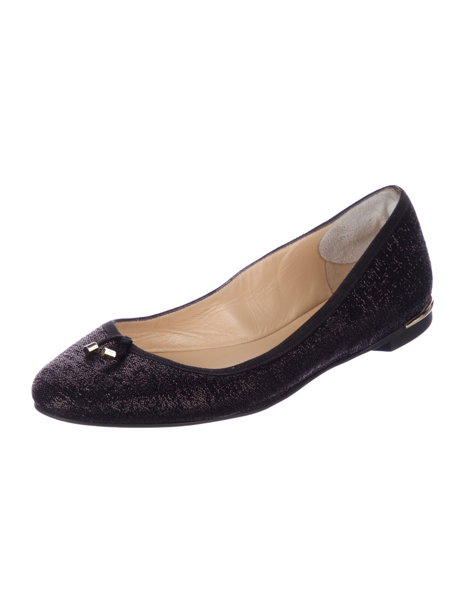 Jimmy Choo Glitter Glitter Accents Ballet Flats