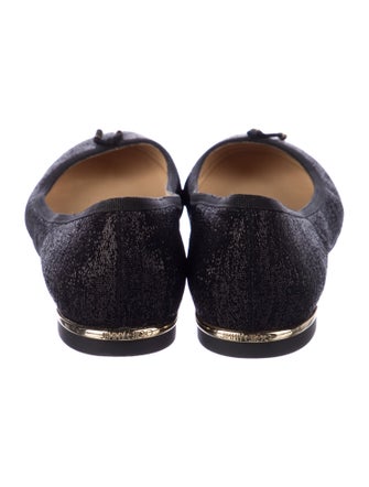 Jimmy Choo Glitter Glitter Accents Ballet Flats