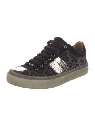 Jimmy Choo Ponyhair Animal Print Sneakers