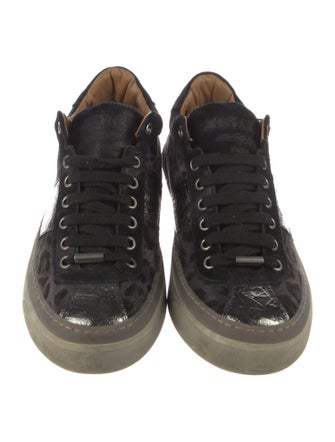Jimmy Choo Ponyhair Animal Print Sneakers