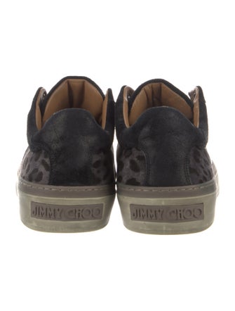 Jimmy Choo Ponyhair Animal Print Sneakers