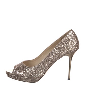 Jimmy Choo Glitter Glitter Accents Pumps