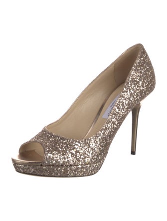 Jimmy Choo Glitter Glitter Accents Pumps