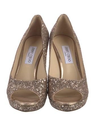 Jimmy Choo Glitter Glitter Accents Pumps
