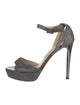 Jimmy Choo Glitter Printed Sandals
