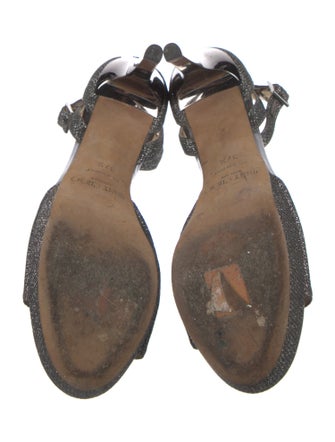 Jimmy Choo Glitter Printed Sandals