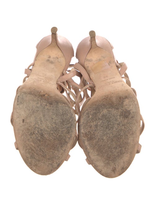 Jimmy Choo Camellia Accent Leather Gladiator Sandals