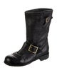 Jimmy Choo Leather Moto Boots