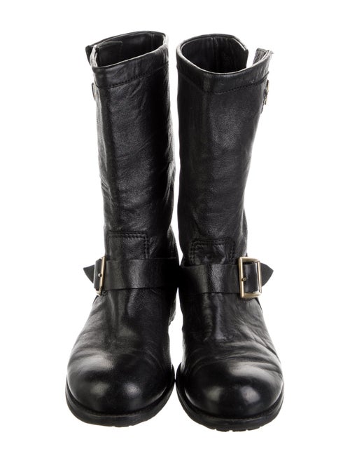 Jimmy Choo Leather Moto Boots