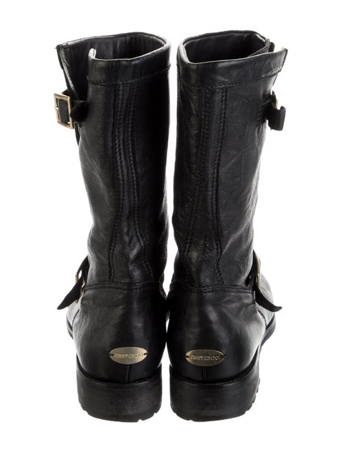 Jimmy Choo Leather Moto Boots