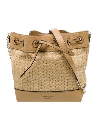 Jimmy Choo Straw Shoulder Bag