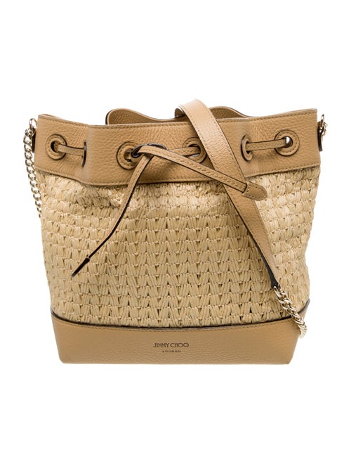 Jimmy Choo Straw Shoulder Bag