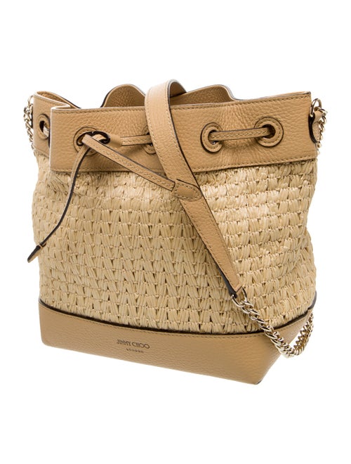 Jimmy Choo Straw Shoulder Bag