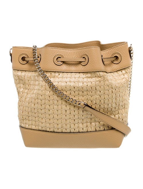 Jimmy Choo Straw Shoulder Bag