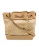 Jimmy Choo Straw Shoulder Bag