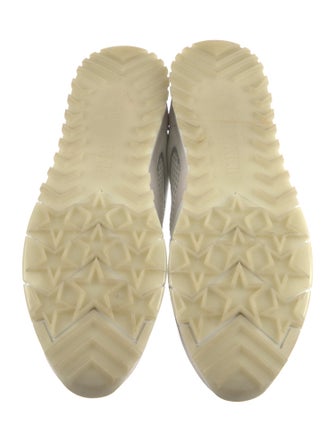 Jimmy Choo Mesh Colorblock Pattern Sneakers