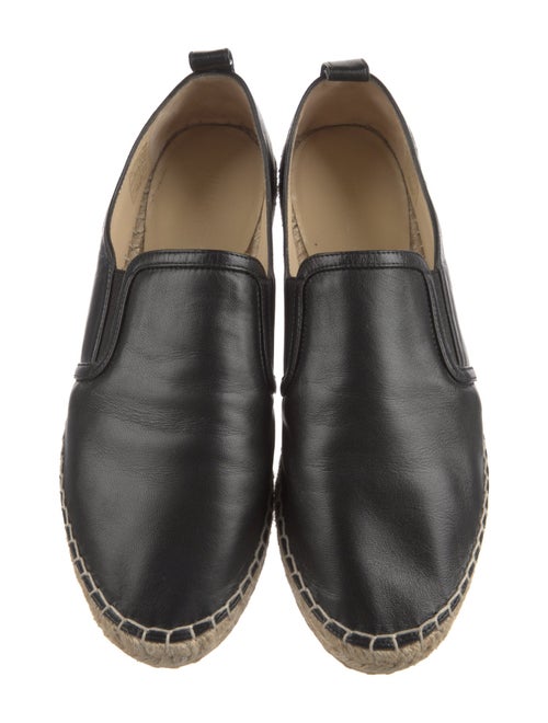 Jimmy Choo Leather Braided Accents Espadrilles