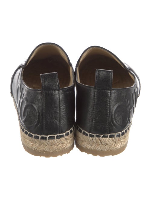 Jimmy Choo Leather Braided Accents Espadrilles