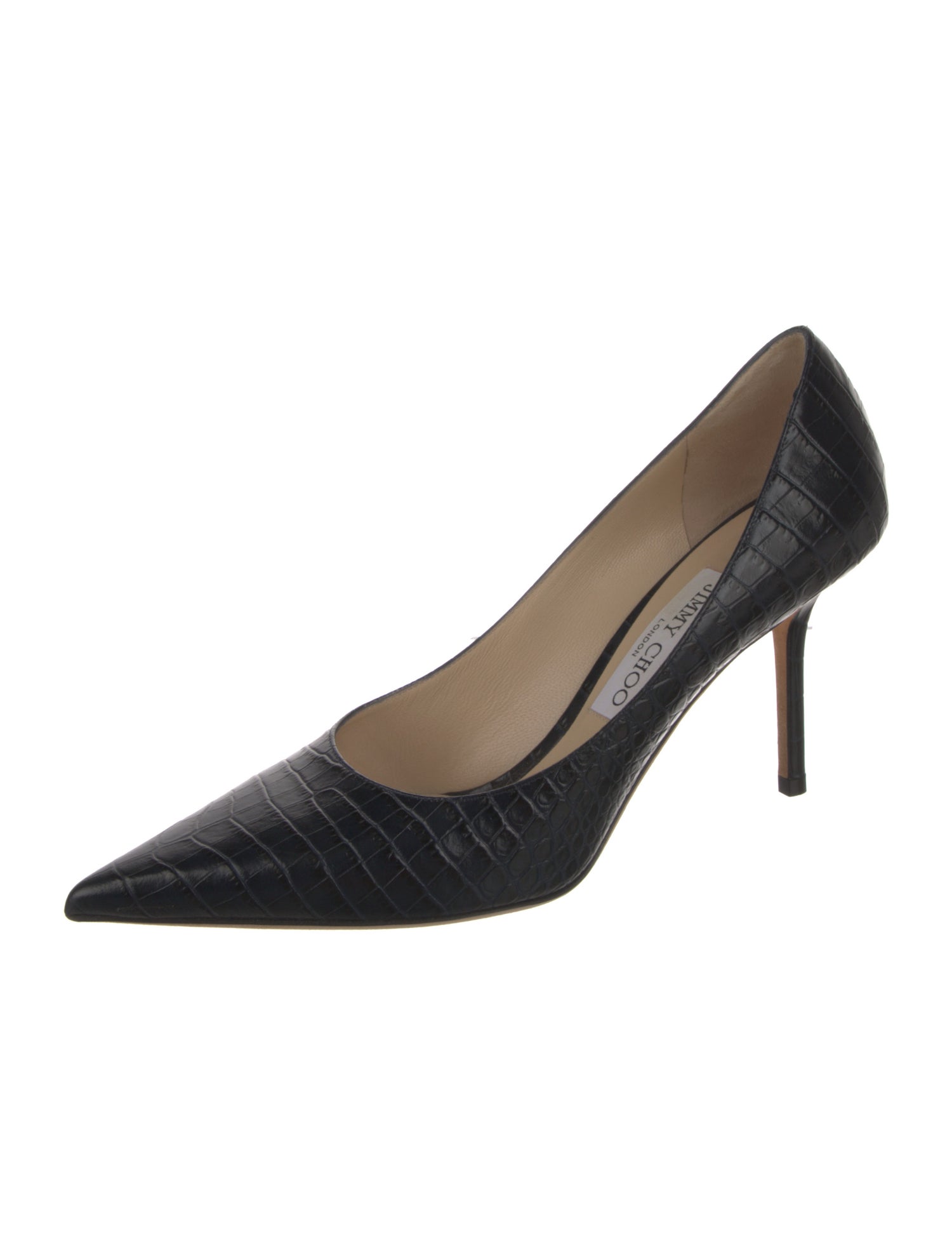 Jimmy Choo Embossed Leather Pumps