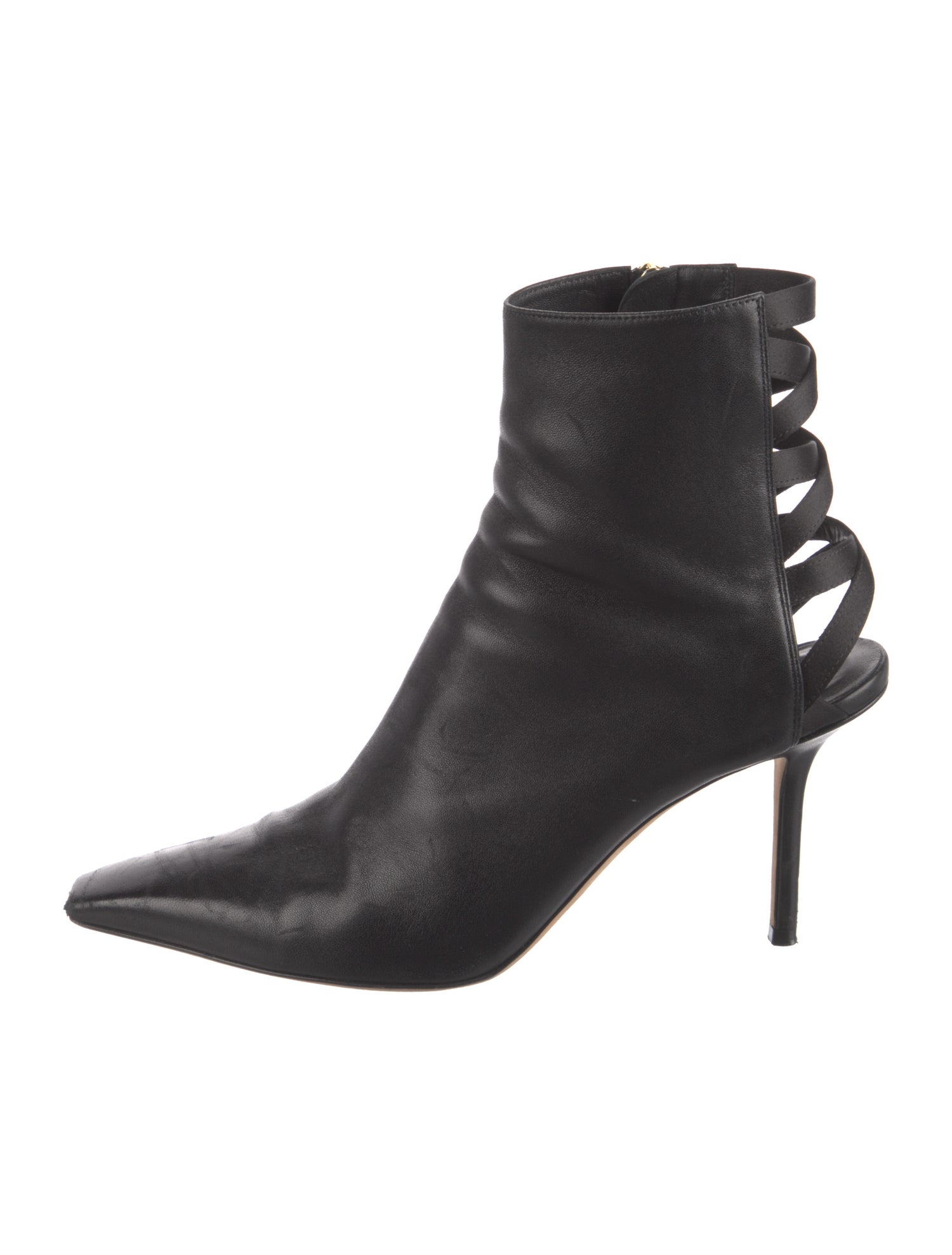 Jimmy Choo Leather Cutout Accent Boots