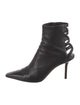 Jimmy Choo Leather Cutout Accent Boots