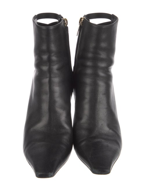 Jimmy Choo Leather Cutout Accent Boots