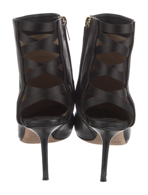 Jimmy Choo Leather Cutout Accent Boots
