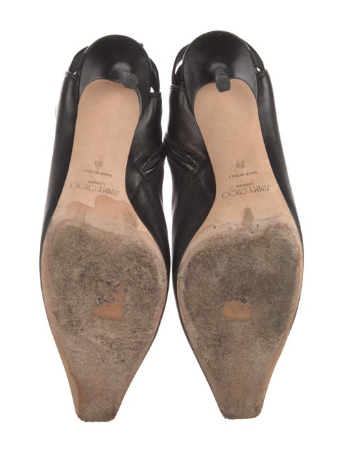 Jimmy Choo Leather Cutout Accent Boots