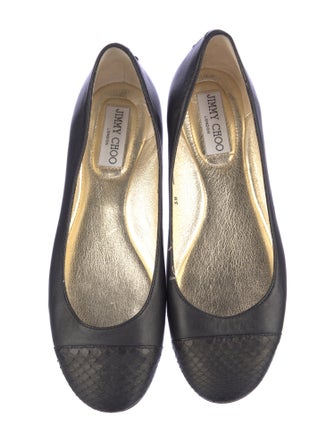 Jimmy Choo Leather Ballet Flats