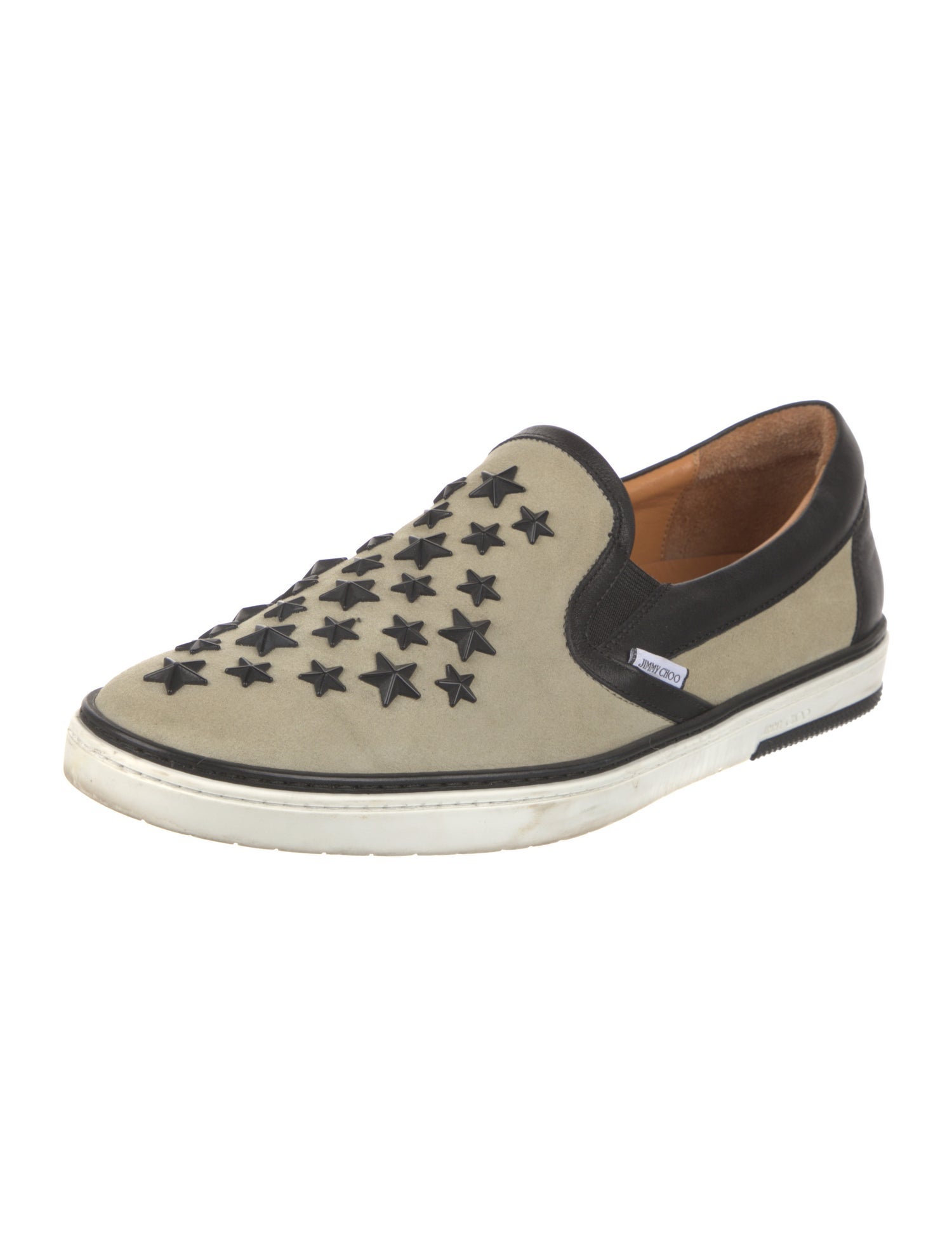 Jimmy Choo Suede Colorblock Pattern Sneakers