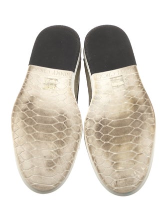 Jimmy Choo Suede Colorblock Pattern Sneakers