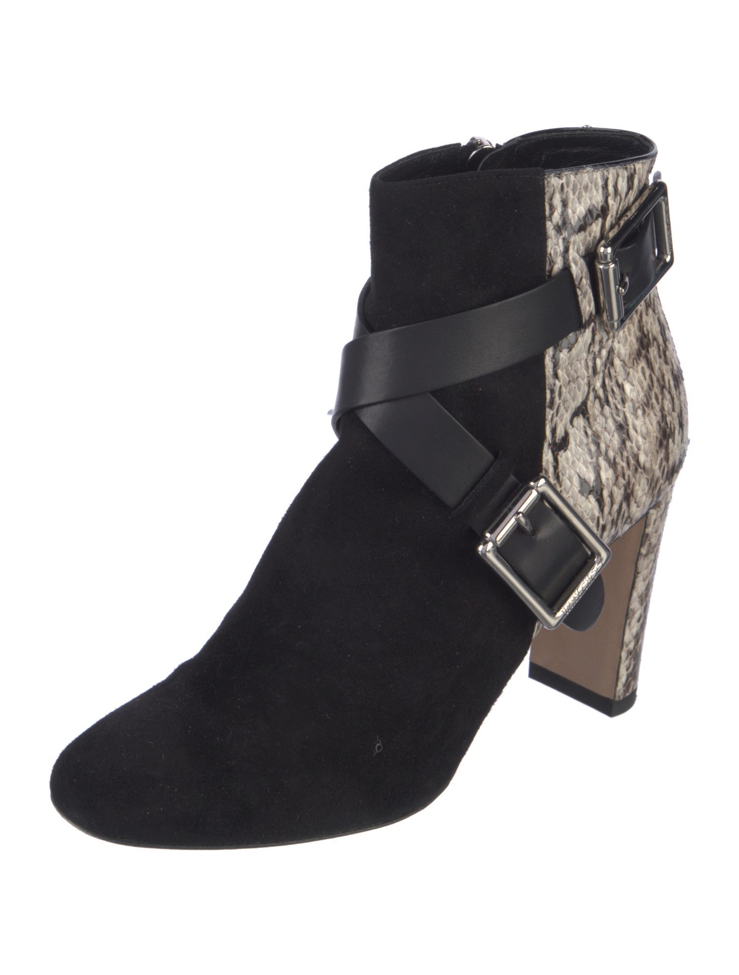 Jimmy Choo Suede Animal Print Boots